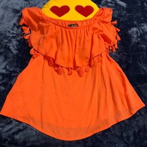 NWOT A.N.A layered off shoulder top